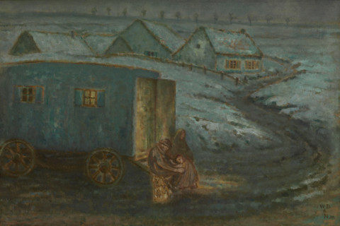 Fairground Wagon, 1910. Creator: William Degouve de Nuncques.