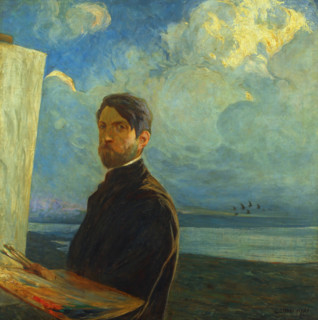 Self-portrait, 1901. Creator: Chini, Galileo (1873-1956).