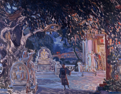 Stage design for the opera Turandot by Giacomo Puccini, 1926. Creator: Chini, Galileo (1873-1956).