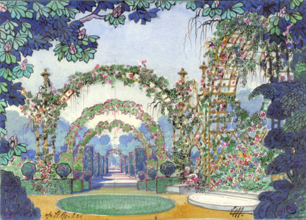 Stage design for the Opera "Il re" by Umberto Giordano, 1929. Creator: Marchioro, Edoardo (1882-1935).