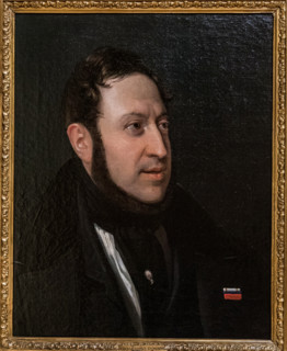 Portrait of the composer Gioachino Antonio Rossini (1792-1868), First half of the 19th cent. Creator: Riccardi, Luigi (1808-1877).