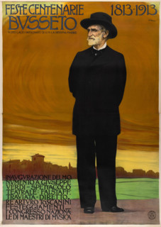 Feste Centenarie Busseto - Giuseppe Verdi, 1913. Creator: Metlicovitz, Leopoldo (1868-1944).