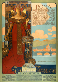 Roma - IX Centenario della Badia greca di Grottaferrata, 1905. Creator: Metlicovitz, Leopoldo (1868-1944).