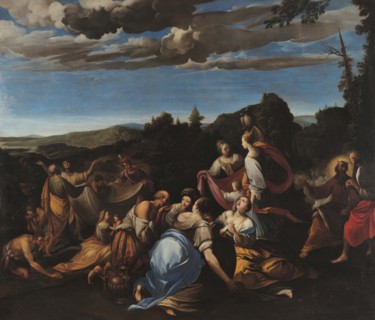 The Israelites gathering Manna, c1600. Creator: Donducci (Il Mastelletta), Giovanni Andrea (1575-1655).