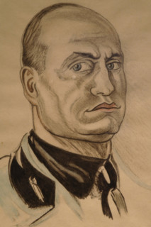 Portrait of Benito Mussolini, 1923. Creator: Bazzi, Mario (1891-1954).