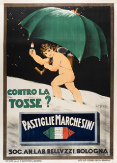 Contro la tosse? Pastiglie Marchesini, 1925. Creator: Yobbi, Luigi (1907-after 1945).