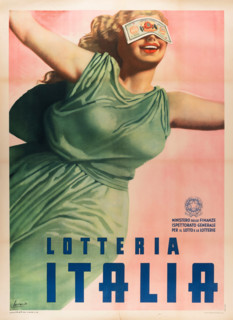 Lotteria Italia, 1948. Creator: Boccasile, Gino (1901-1952).