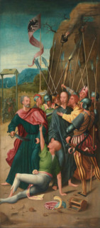 The Arrest of Christ (left panel of an altarpiece), First quarter of 16th cen. Creator: Overbeke, Adriaen van (active 1505-1530).