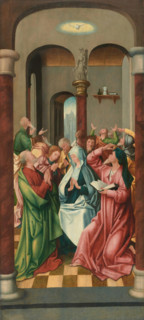Pentecost (right panel of an altarpiece), First quarter of 16th cen. Creator: Overbeke, Adriaen van (active 1505-1530).