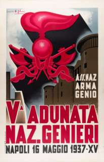 Associazione Nazionale Arma del Genio. V Adunata Nazionale Genieri, Napoli, 1937. Creator: Filosi, F. (active 1930s).