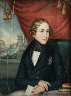 Prince Ferdinand of Saxe-Coburg and Gotha (1816-1885), as Ferdinand II, King of Portugal, c1836. Creator: Rungaldier, Ignaz (1799-1876).