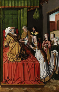King David in his old age and Abishag the Shunammite, Between 1500 and 1520. Creator: Master of the Schretlen Circumcision (active 1500-1520).