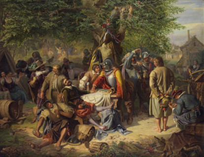 After the looting, 1848. Creator: Dvorak, Antonin (1817-1881).