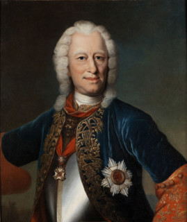 Portrait of Ernest Louis, Landgrave of Hesse-Darmstadt (1667-1739). Creator: Fiedler, Johann Christian (1697-1765).