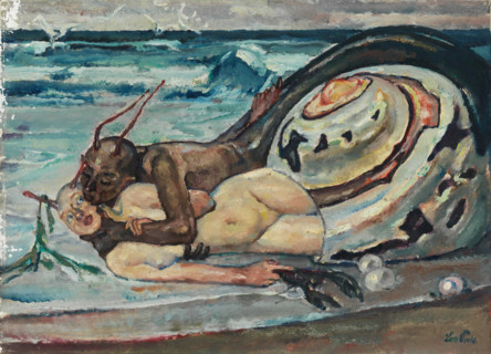 Snails in love by the sea, c1904-1906. Creator: Putz, Leo (1869-1940).