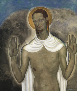 Christ Showing His Wounds, 1921. Creator: Van de Woestyne, Gustave (1881-1947).