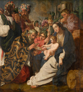 The Adoration of the Magi, c1616. Creator: Janssens, Abraham (c. 1573-1632).