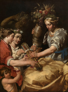 Concord, Charity and Sincerity Conquering Discord, 1622. Creator: Janssens, Abraham (c. 1573-1632).