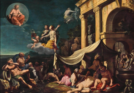 The fall of Phaeton. Creator: Heiss, Johann (1640-1704).