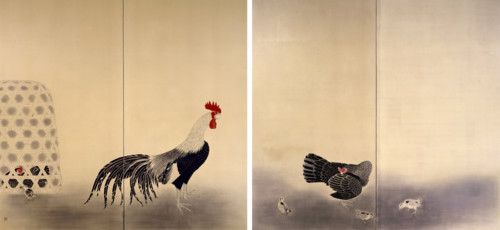 Crowing Rooster, 1930. Creator: Omoda, Seiju (1891-1933).