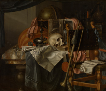 Vanitas Still Life, Between 1660 and 1670. Creator: Gijsbrechts, Franciscus (1649-after 1677).