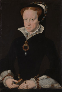 Portrait of Mary I of England (1516-1558), First Half of 16th cen. Creator: Eworth (Ewouts), Hans (c. 1520-1574).