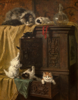 Immodest, 1897. Creator: Ronner-Knip, Henriëtte (1821-1909).