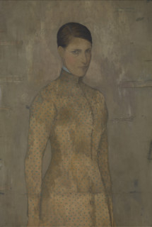 Portrait of Prudence De Schepper, 1910. Creator: Van de Woestyne, Gustave (1881-1947).