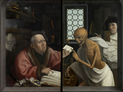 The Miser and Death, c1515. Creator: Provost (Provoost), Jan (1465-1529).