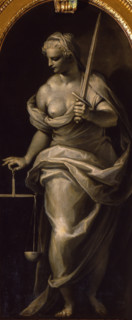 Justice, 1590-1595. Creator: Palma il Giovane, Jacopo, the Younger (1544-1628).