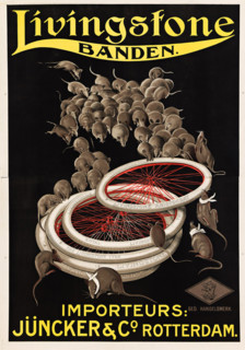 Livingstone bicycle tires, 1920. Creator: Cappiello, Leonetto (1875-1942).