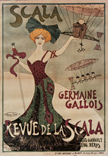 Germaine Gallois: Revue de la Scala, 1901. Creator: Biais, Maurice (1875-1926).