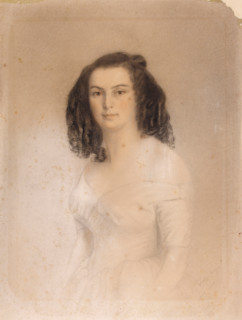Self-portrait, 1845. Creator: Hugo (née Foucher), Adèle (1803-1868).