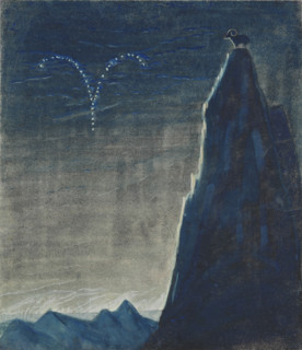 The Sign of Aries. From the cycle "The Zodiac", 1906-1907. Creator: Ciurlionis, Mikalojus Konstantinas (1875-1911).