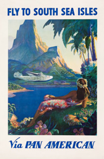 Fly to South Sea Isles Via Pan American, c1938. Creator: Lawler, Paul George (active 1930s).