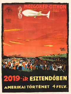 Movie poster "The Flying Torpedo" by John B. O'Brien and Christy Cabanne, 1916. Creator: Satori, Lipot (1899-1943).