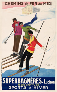 Superbagnères - Luchon. Sports d'hiver, 1929. Creator: Cappiello, Leonetto (1875-1942).