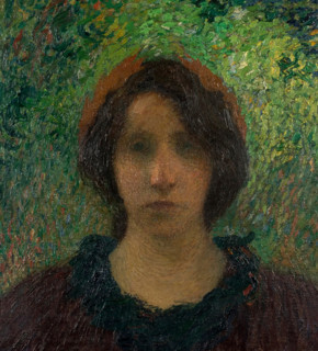 Young woman with a laurel wreath, c1895-1900. Creator: Martin, Henri (1860-1943).