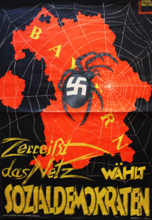 Tear up the network - Vote Social Democrats, 1932. Creator: Reiser, Carl (1877-1950).