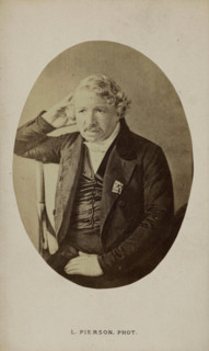 Portrait of Louis Daguerre, before 1850. Creator: Pierson, Albert Léopold (1854-1923).