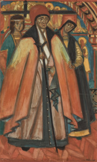 Portrait of Marfa Boretskaya (Marfa Posadnitsa), 1916. Creator: Stelletsky, Dmitri Semyonovich (1875-1947).