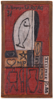 Madera con pez blanco, 1931. Creator: Torres-García, Joaquín (1874-1949).
