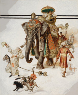 Raj Circus Fantasy, 1916. Creator: Leyendecker, Joseph Christian (1874-1951).