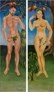 Adam and Eve, 1945. Creator: Izquierdo, María (1902-1955).