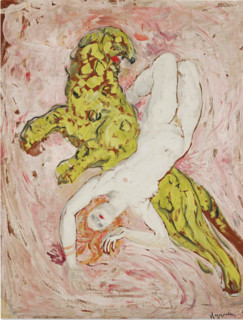 Femme à la Panthère (Woman with a Panther), c1930. Creator: Cappiello, Leonetto (1875-1942).