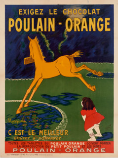 Poulain Orange, 1911. Creator: Cappiello, Leonetto (1875-1942).