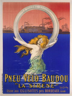 Pneu Velo Baudou, c1910. Creator: Cappiello, Leonetto (1875-1942).