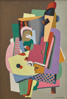 La Leçon de piano (The Piano Lesson), 1924. Creator: Valmier, Georges (1885-1937).