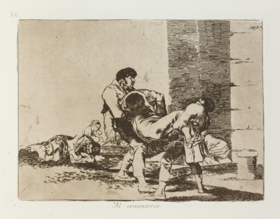 Al cementerio.; Los Desastres de la Guerra, Madrid 1863. Creator: Francisco Goya.