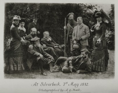 James Clarke Hook RA and his family at Silverbeck, 7 May 1882. Creator: Allan James Hook.